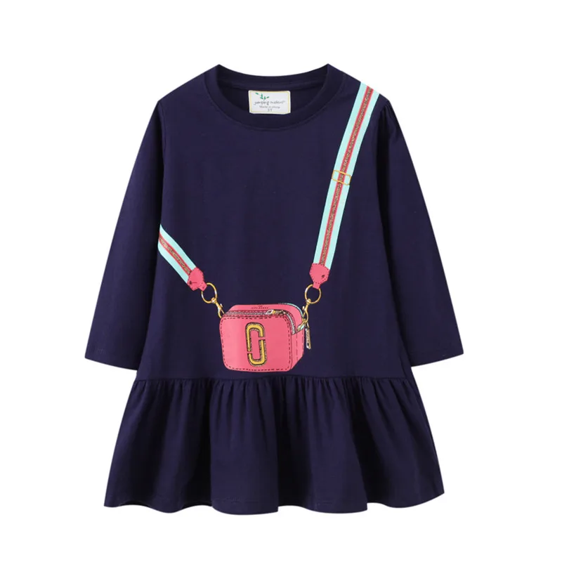 Top Trends: Jumping Meters New Arrival Princess Autumn Spring Tunic Dresses Cotton Bag Print Cute Party Girls Dresses Preppy Style Toddler Shoppable Styles - Image 4