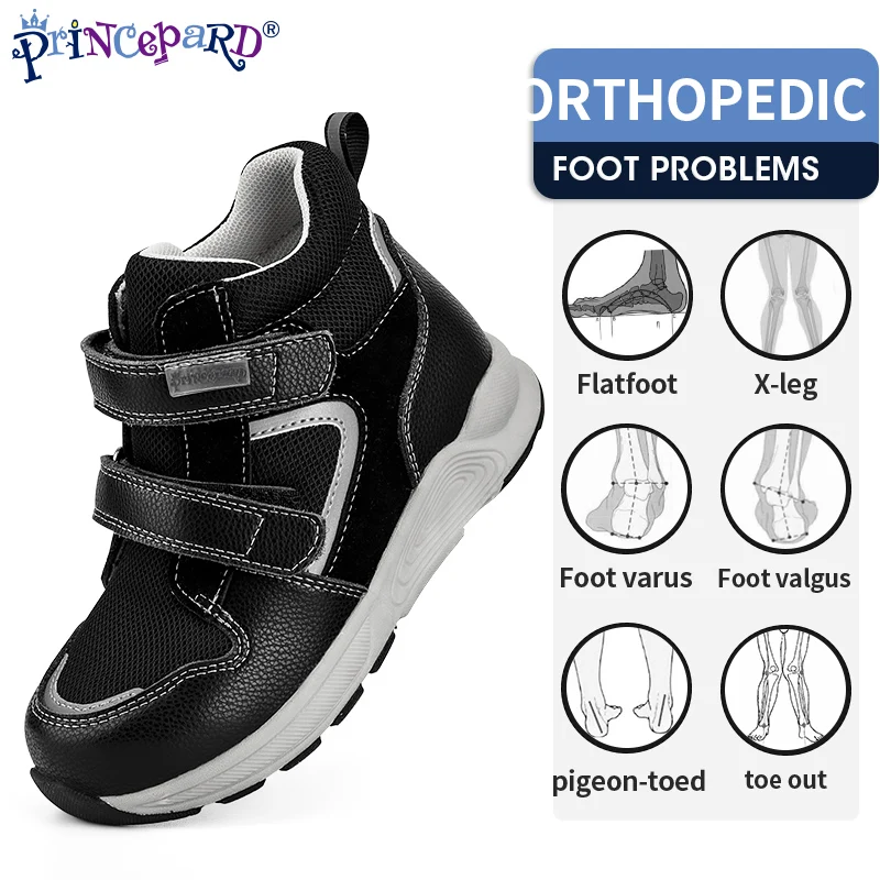 Top Trends: Princepard Children Orthopedic Sneakers For Flatfeet Ankle Support Kids Sport Running Shoes With Insole Corrective Boys Girls Shoppable Styles