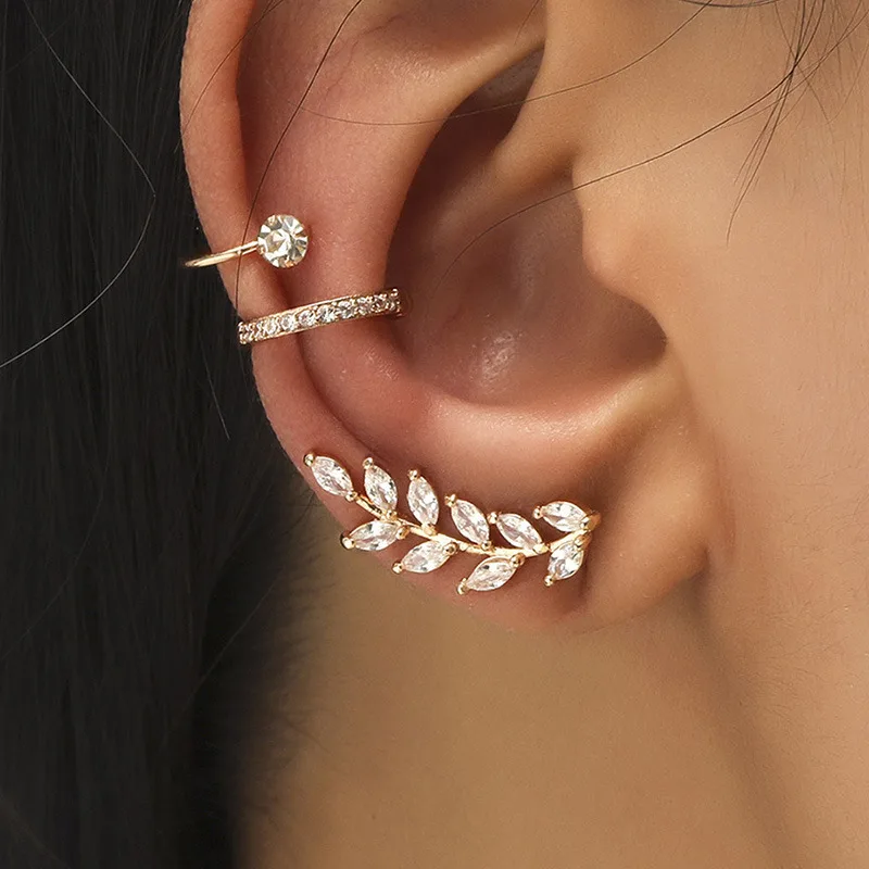 Top Trends: Bohemian NO Piercing Crystal Rhinestone Ear Cuff Wrap Stud Clip Earrings For Women Girl Trendy Earrings Jewelry Bijoux Shoppable Styles