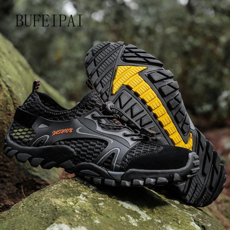 Top Trends: 2020 Men Running Shoes Professional Durable Sports Shoes Male Training Wading Men Sneakers Comfortable Trainers Shoes Shoppable Styles