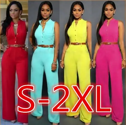 Top Trends: S-2XL PlusSolid Casual Sexy Sleeveness Jumpsuits 2022 New Arrival Women Summer Fashion Slim Elegant Long Rompers Female XXL Shoppable Styles