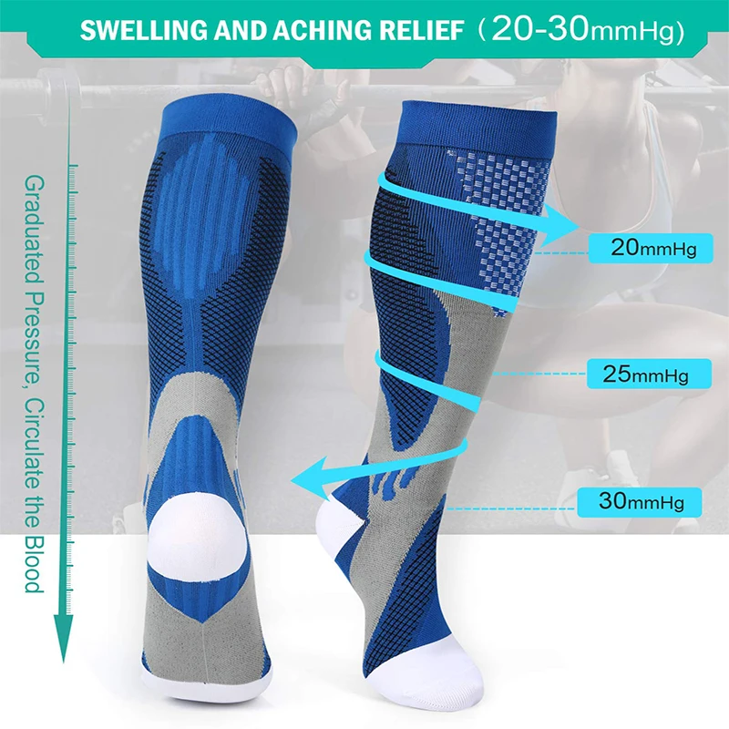 Top Trends: Brothock Compression Socks Nylon Medical Nursing Stockings Specializes Outdoor Cycling Fast-drying Breathable Adult Sports Socks Shoppable Styles - Image 4