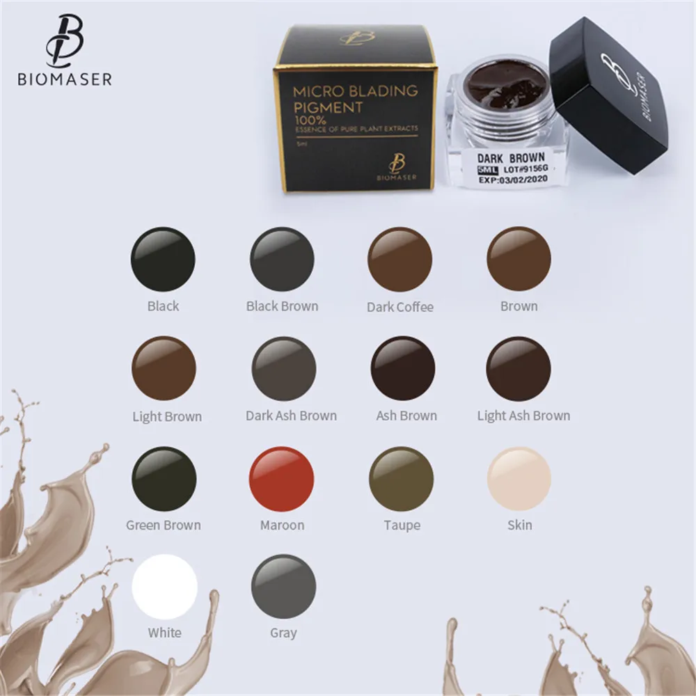 Top Trends: Biomaser Microblading Pigment For Eyebrow Lips Tattoo Ink Permanent Makeup Paint Brown Pigment Semi Tattoo Color Inks Shoppable Styles