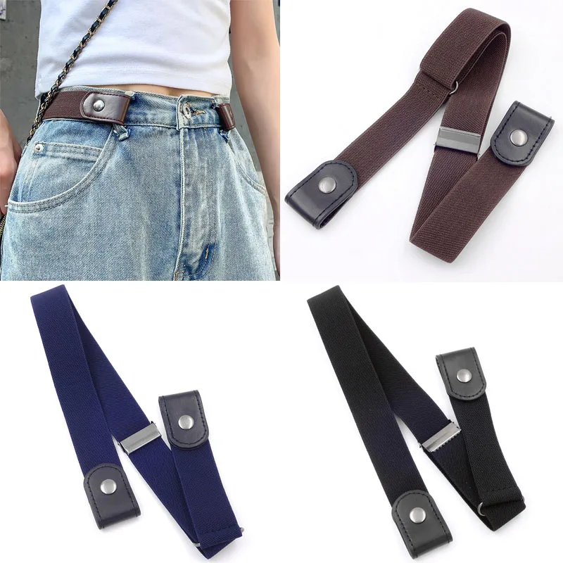 Top Trends: New No Buckle Stretch Buckless Belt Invisible Elastic Waist Belt Unisex For Jeans Pants, Lazy Belts For Women Men Shoppable Styles