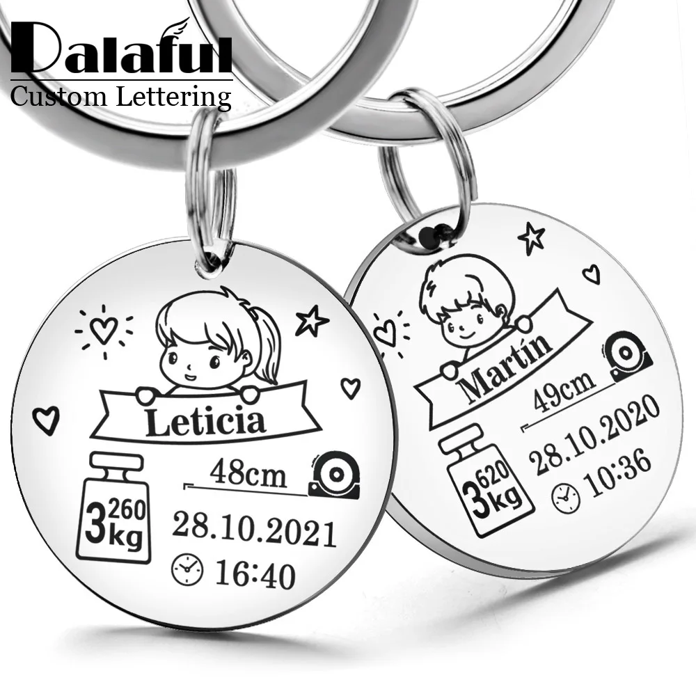 Top Trends: Special Custom Keychain For Baby Newborn Commemorate Personalized New Mom Dad Popular Accessories Surprise Gift Keyring P026 D Shoppable Styles