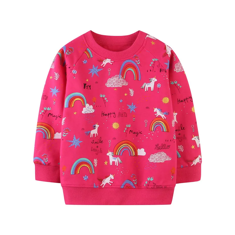 Top Trends: Jumping Meters New Arrival Autumn Winter Sweatshirts For Girls Animals Applique Embroidered Fashion Cotton Children&#039;s Hoodies Shoppable Styles