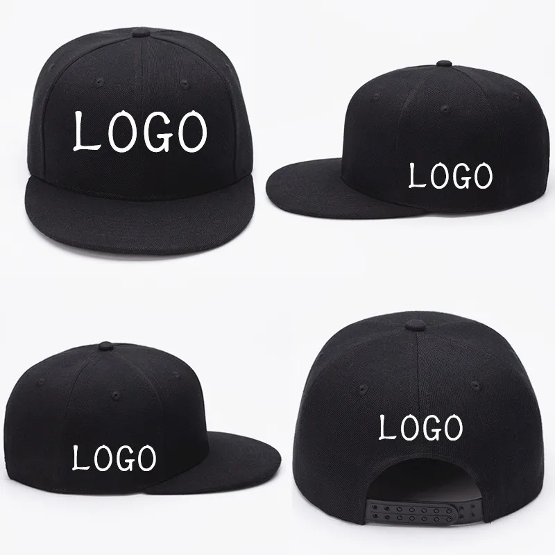 Top Trends: Cheap Diy Custom Logo Embroidery Baseball Cap Flat Unisex Men Women Solid Adjustable Snapback Hat With Logo Letter Shoppable Styles