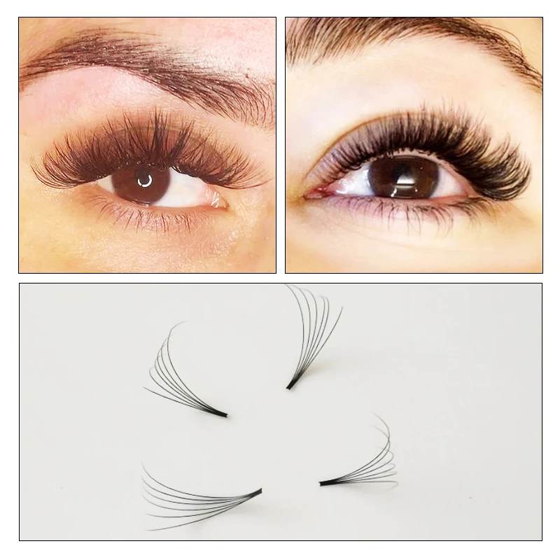 Top Trends: MASSCAKU 3d / 4d / 5d / 6d / 10d Premade Volume Fans Eyelashes Soft Short Stem Russian Heat Bonded False Eyelash Extensions Shoppable Styles - Image 6