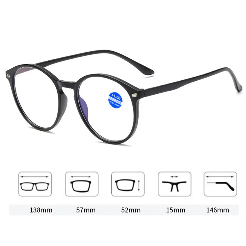 Top Trends: Iboode TR90 Ultralight Women Men Reading Glasses Retro Anti Blue Light Clear Lens Presbyopic Eyeglasses + 1.0 1.5 2.0 3.0 3.5 4.0 Shoppable Styles - Image 4