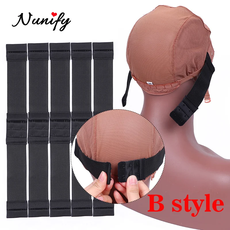 Top Trends: 10Pcs Adjustable Wig Strap Elastic Band For Stretching Wig Caps 1.4Inch Width Comfortable Black 2.5Cm Width Frontal Sewing Band Shoppable Styles