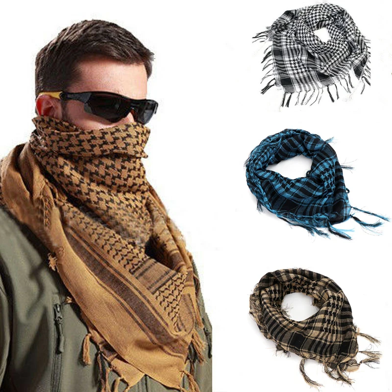 Top Trends: Fashion Mens Lightweight Square Outdoor Shawl Military Arab Tactical Desert Army Shemagh KeffIyeh Arafat Scarf Fashion Shoppable Styles