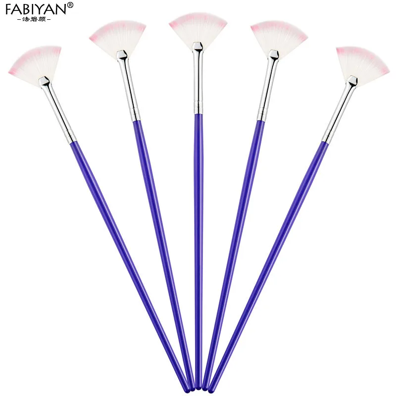 Top Trends: 5pcs Nail Art Brush Fan Gradient Paint Draw Dust Glitter Powder Remover Clean Pen Acrylic Liner UV Gel Polish Tips Tool Manicure Shoppable Styles