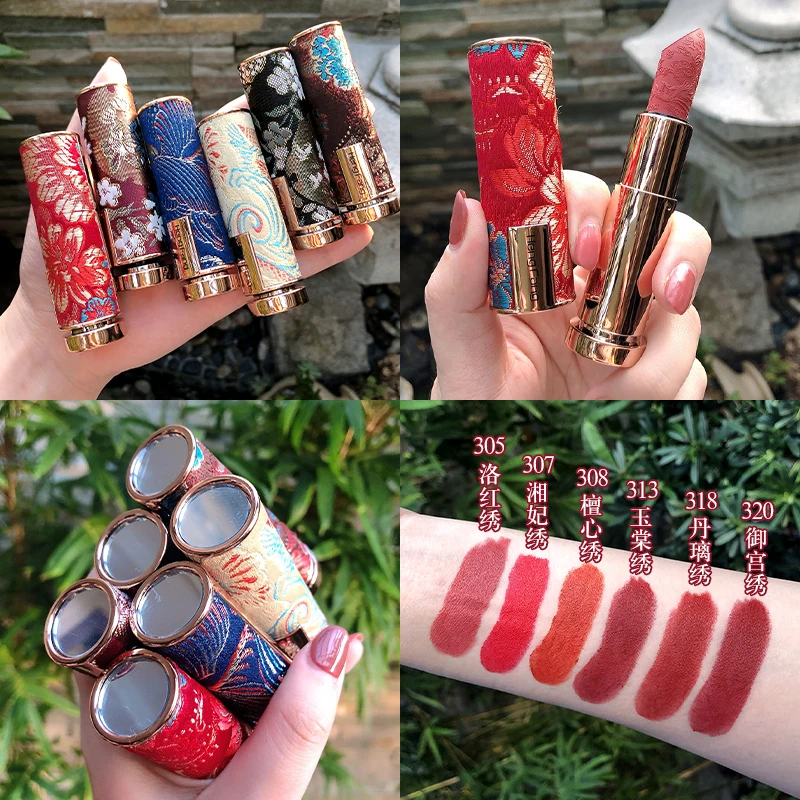 Top Trends: Oriental Classical Beauty Vintage Velvet Lipstick Matte Pigmented Waterproof Lasting Lip Makeup Silky Touch Charming Cosmetics Shoppable Styles - Image 3