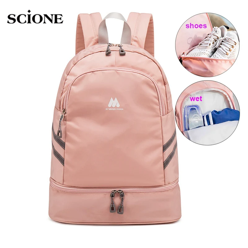 Top Trends: Women Gym Backpack Traveling Bag Fitness Bags For Shoes Training Dry And Wet Sack Gymtas Sac De Sport Mochila Swimming XA874WA Shoppable Styles