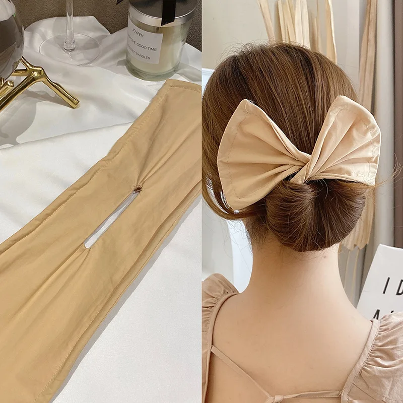 Top Trends: Fashion Female Magic Twisting Lazy Long Hair Curly Hair Artifact Printing Bow Headband Hair Accessories Headband Hair Curler Shoppable Styles - Image 2