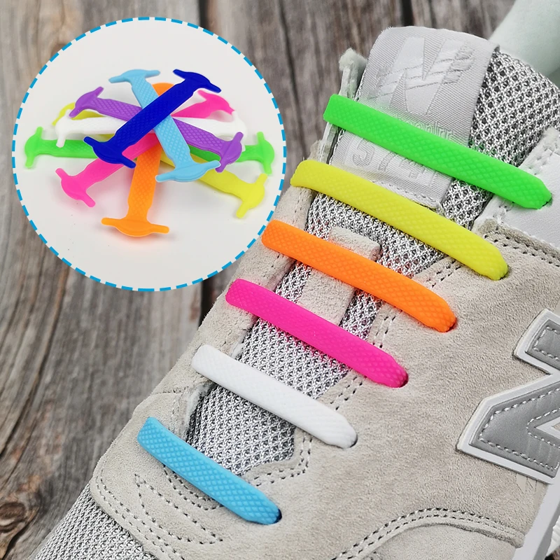 Top Trends: Silicone Elastic Shoelaces Creative Lazy No Tie Shoelace Lacing Kids Adult Sneakers Quick Shoe Lace Zapatillas Shoppable Styles