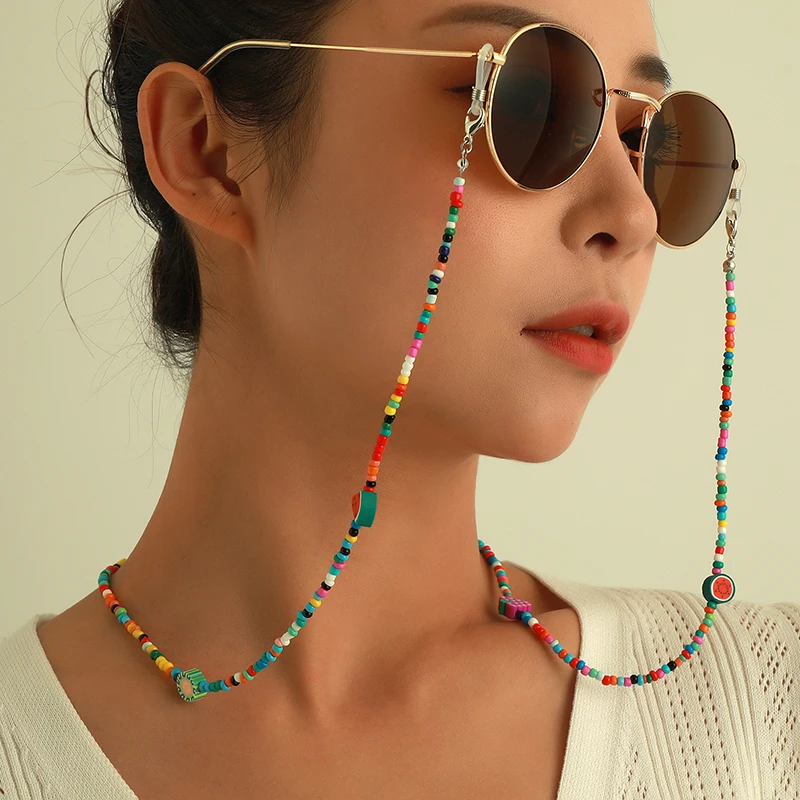 Top Trends: Fashion Reading Glasses Chain Hangs Mask Chain Retro Beads Eyeglass Women&#039;s Sunglasses Spectacle Cord Neck Strap String Eye Wear Shoppable Styles