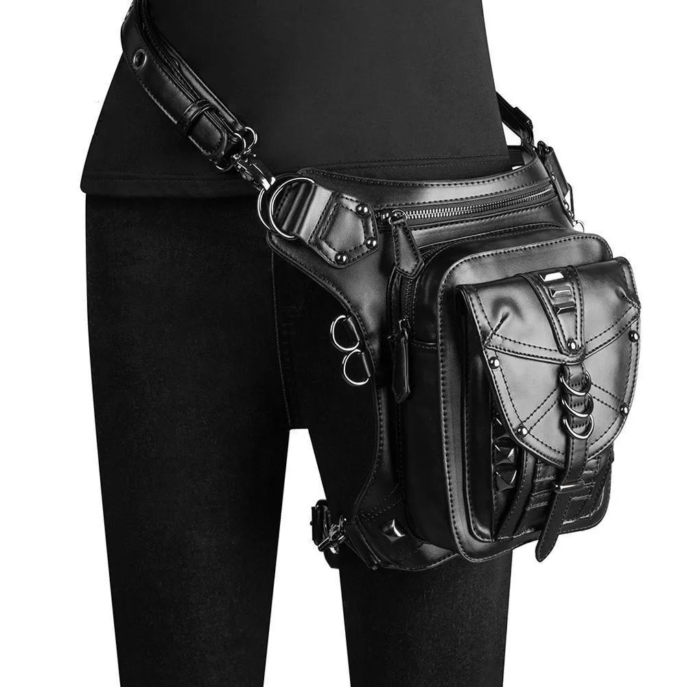 Top Trends: Steampunk New Men Women&#039;s Bag Single Shoulder Messenger Bag Women&#039;s Bag Outdoor Leisure Mobile Phone Waist Bag Banana Fanny Pack Shoppable Styles