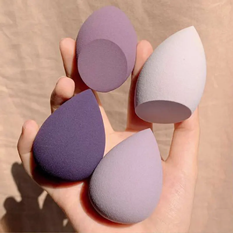 Top Trends: 4pcs / bag Fashion Make Up Blender Cosmetic Puff Makeup Sponge Foundation Powder Sponge Beauty Tool Makeup Tool Accessories Shoppable Styles