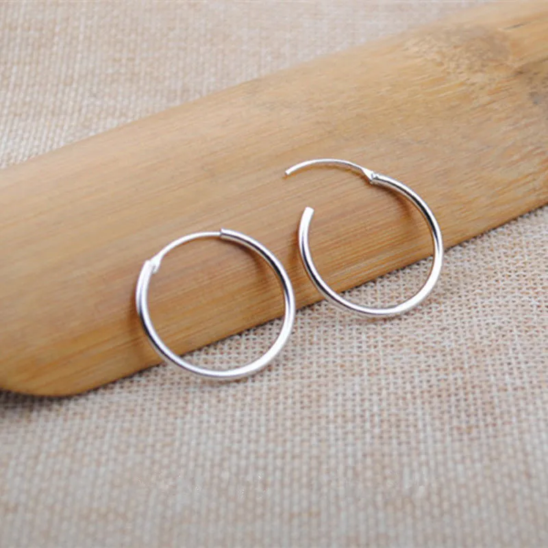 Top Trends: 925 Sterling Silver Simple Ear Bone Hoop Earrings For Women Small Hoop Earrings Ear Bone Buckle Round Circle Earrings Hoops Gift Shoppable Styles