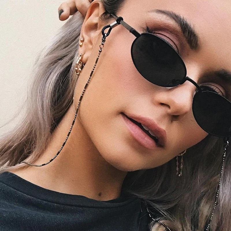 Top Trends: Fashion Woman Sunglasses Chain Cylinder Bead Chain Anti-Falling Glasses Eyeglasses Cord Necklace Shoppable Styles