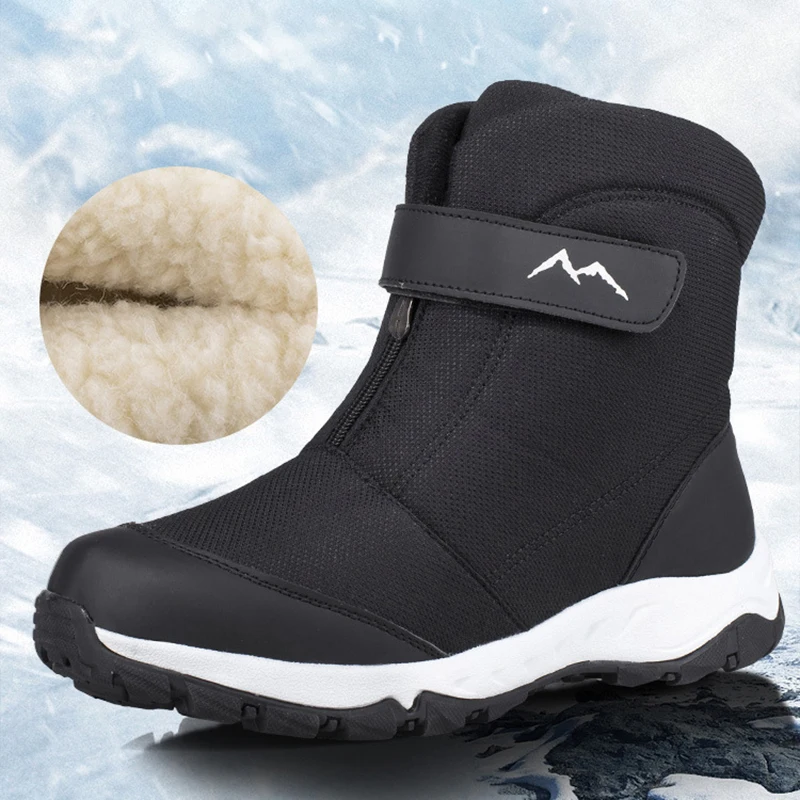 Top Trends: Winter Boots Men High-top Water-resistant Cotton Shoes Male Plus Velvet Warm Couple Snow Boots Northeast Outdoor Casual Shoes Shoppable Styles