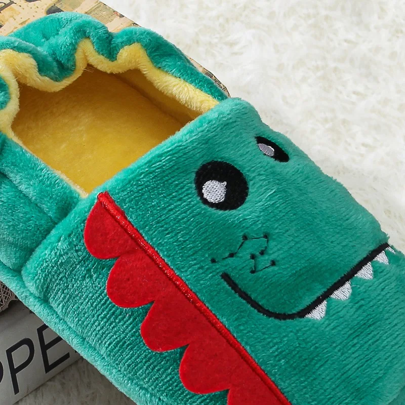 Top Trends: Toddler Boys Slippers Cartoon Plush Warm Shoes Little Kids Baby Winter House Shoes Boy Soft Rubber Sole Home Footwear Puppy Bear Shoppable Styles - Image 2