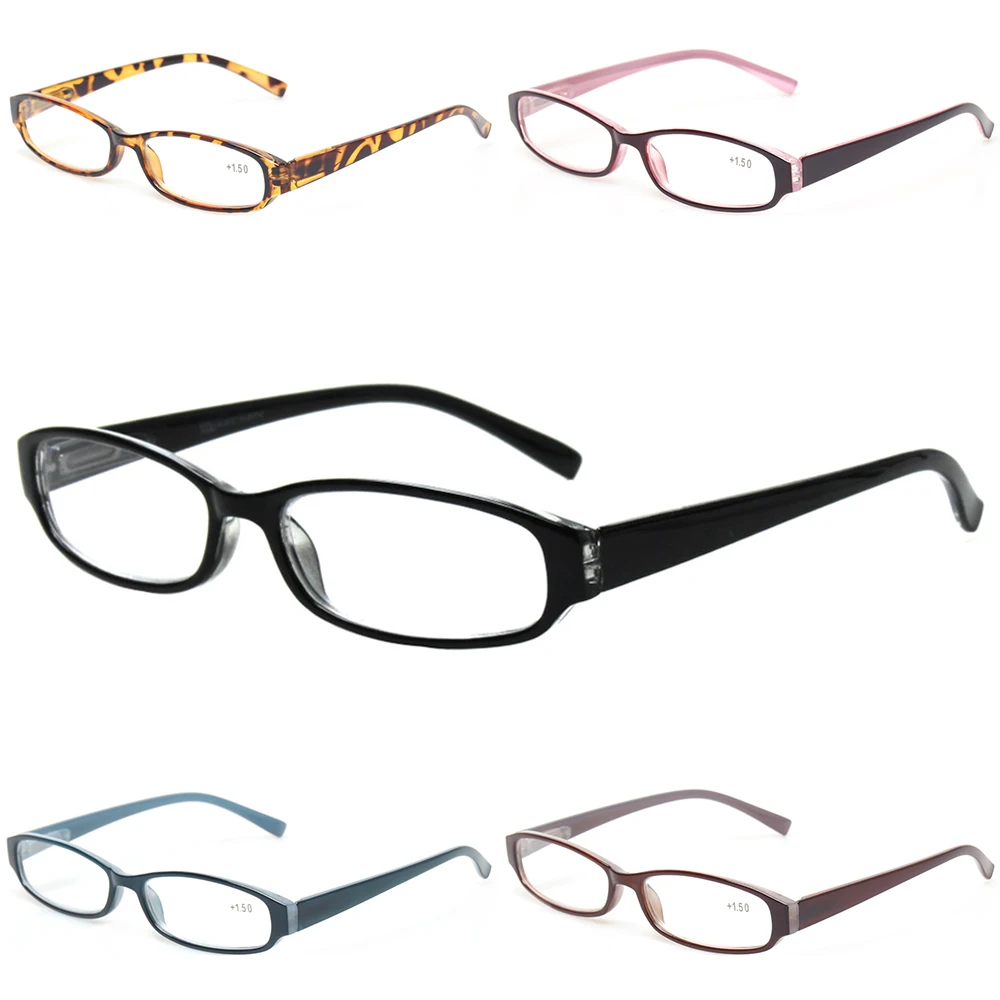 Top Trends: Henotin Reading Glasses Spring Hinge Fashion Men Women Oval Frame Prescription Reader Eyeglasses Decorative Diopter Eyewear Shoppable Styles