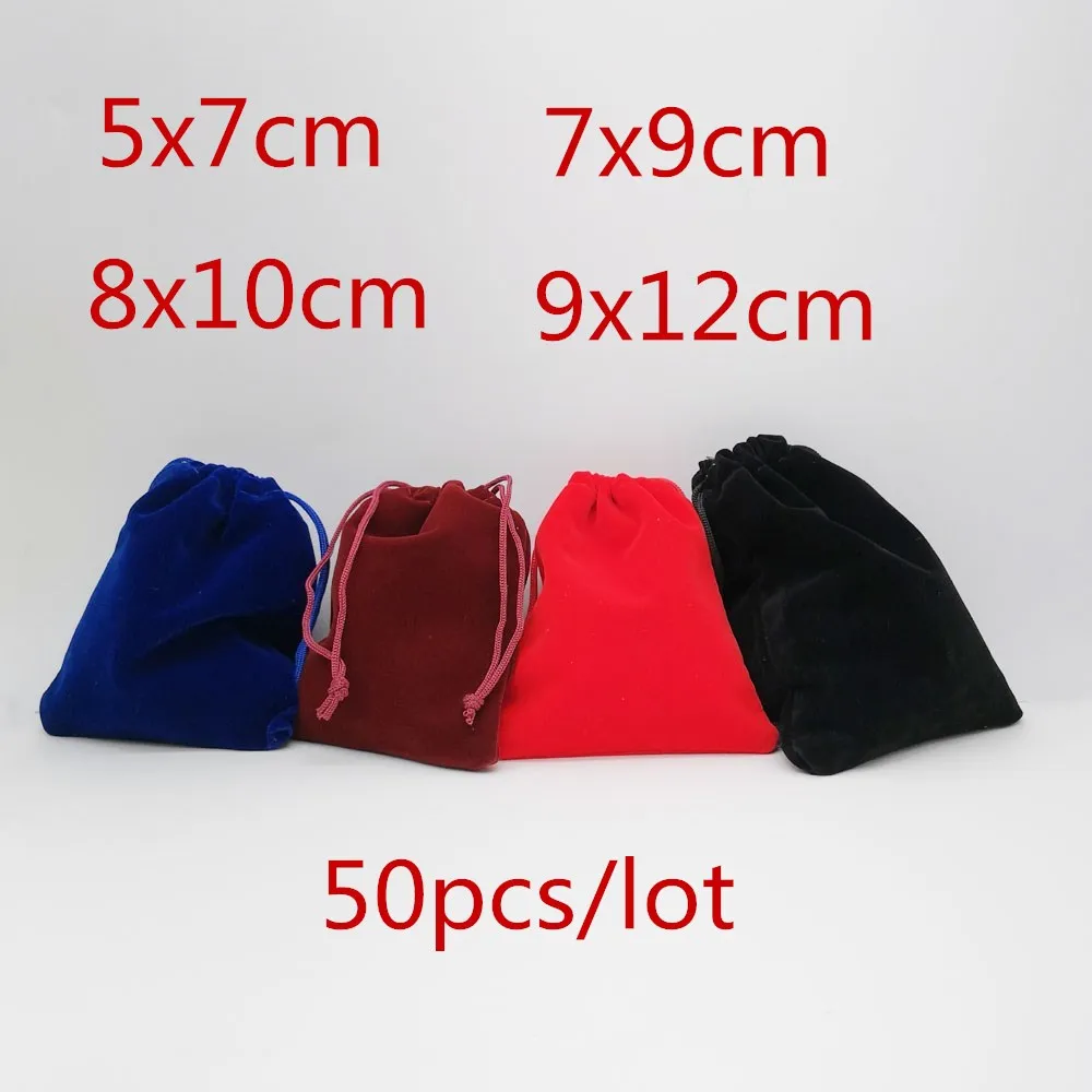 Top Trends: 50pcs 7x9cm Velvet Bag Drawstring Velvet Pouch Jewelry Packaging For Jewelry Pouch Jewellery Bag Pouches Jewelry Packaging Bags Shoppable Styles