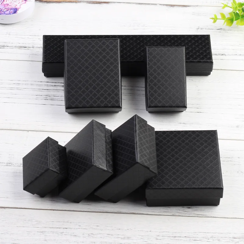 Top Trends: 24pcs Jewelry Box For Necklace Earrings Ring Bracelet Box Engagement Christmas Gift Packaging Paper Jewellery Organizer Display Shoppable Styles