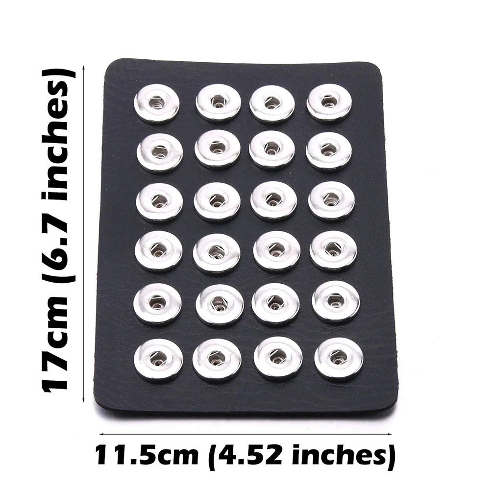 Top Trends: 2022 New High Quality Snap Jewelry Display Board Fit 18mm Snap Buttons Jewelry Black Flannel PVC Snap Display Holder Shoppable Styles - Image 3