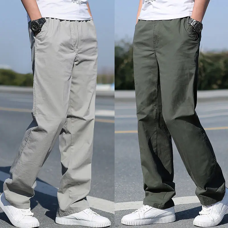 Top Trends: Men's Clothes Spring Summer Cargo Pants Cotton New Overalls Large Size Relaxed Fit Jogger Gym Korean Work Wear Baggy Trousers Shoppable Styles