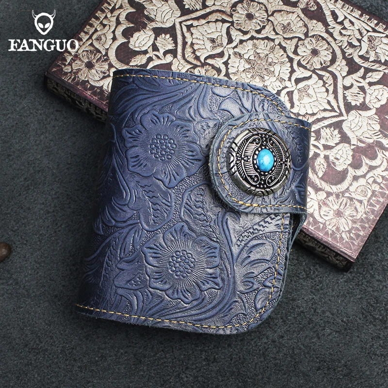 Top Trends: 2022 Genuine Leather Short Wallet For Men Vintage Cowhide Bifold Money Purse Multi-functional Card Holder Zipper Coin Pocket Shoppable Styles - Image 4