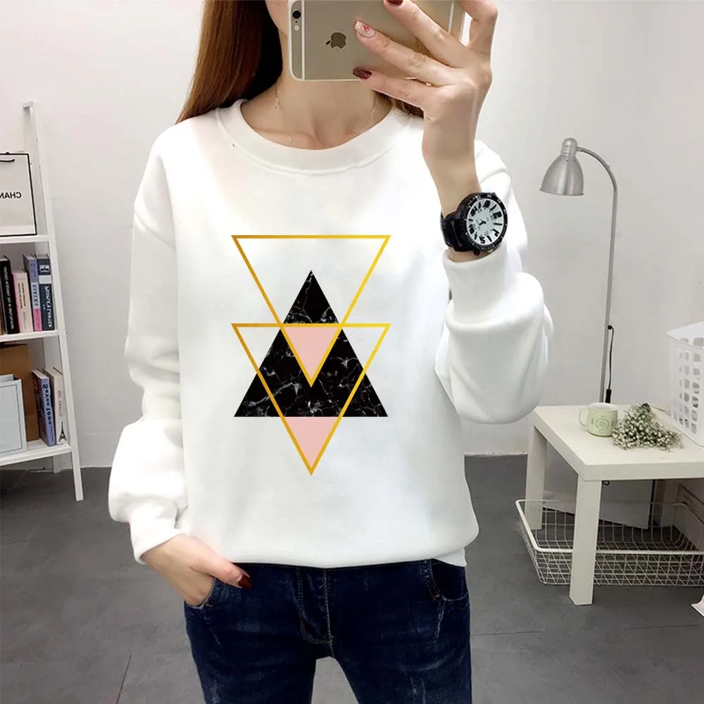 Top Trends: Harajuku Print Hoodies Women Polyester Long Sleeve Tops Pullover Sweatshirts Casual Clothes Loose Teenagers Fashion Streetwear Shoppable Styles