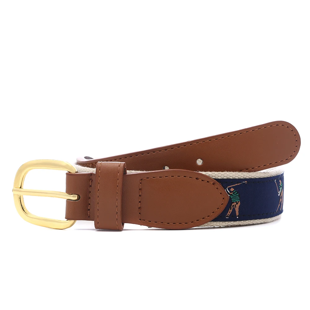 Top Trends: Leather Embroidery Canvas Belt Needle Buckle Lazy Belt Students Simple Belt Low-cost Manufacturers Direct For Children Adults Shoppable Styles