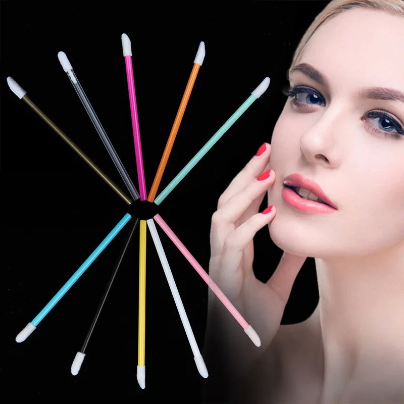 Top Trends: 50 Pcs Disposable Hollow Lip Brush Soft Lipstick Mascara Wands Applicators Eyelash Cleaner Cosmetic Brushes Women Make Up Tools Shoppable Styles - Image 3