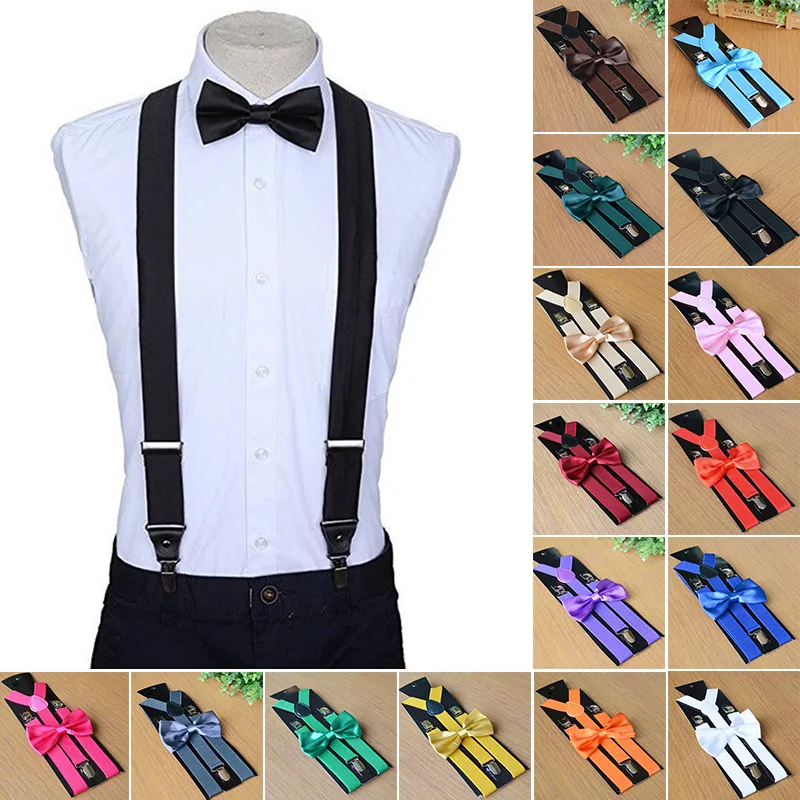 Top Trends: Adjustable Elasticated Adult Suspender Straps Y Shape Clip-on Men&#039;s Suspenders 3 Clip Pants Braces For Women Belt Straps Shoppable Styles