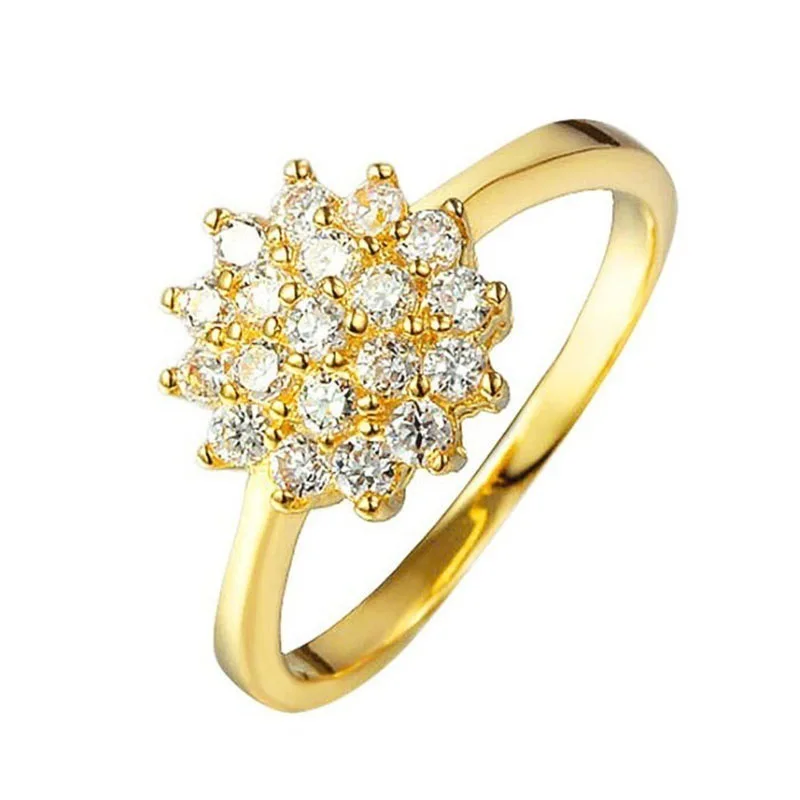 Top Trends: 14K Gold 1.5 Carats Diamond Ring For Women Luxury Engagement Bizuteria Anillos Gemstone 14K Yellow Gold Diamond Wedding Ring Box Shoppable Styles