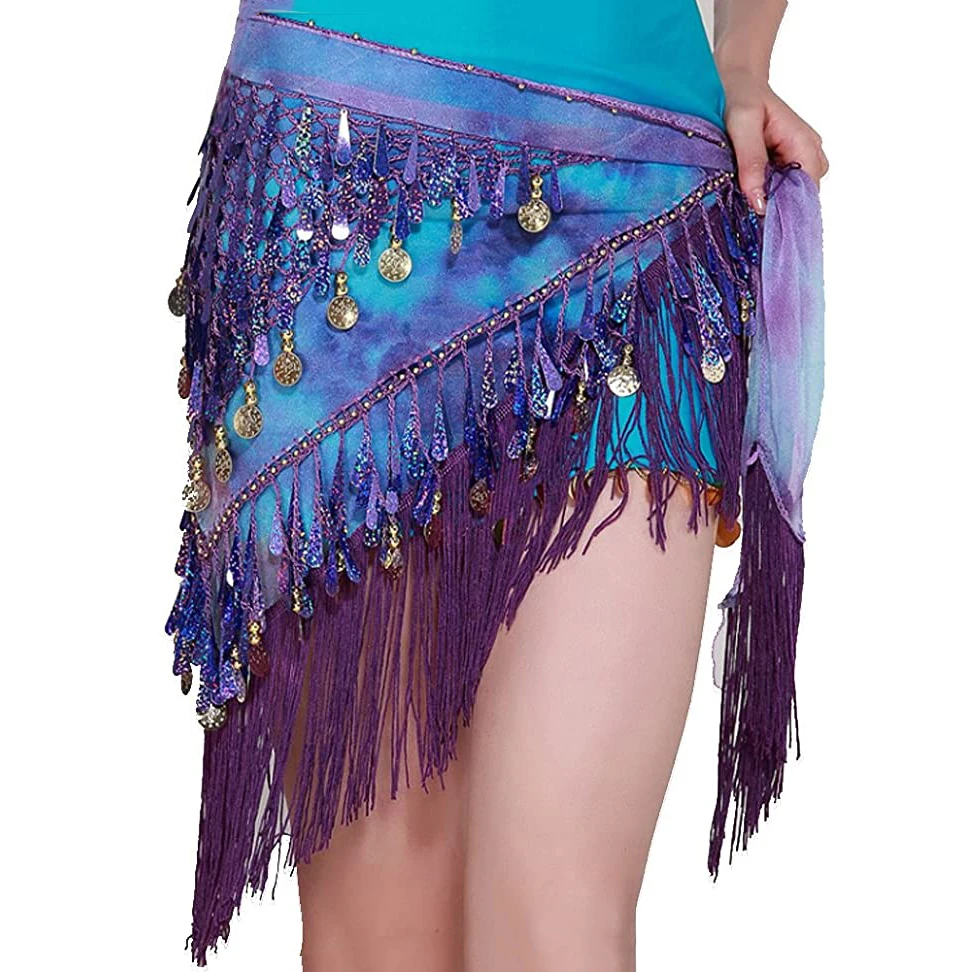 Top Trends: Belly Dance Clothing Accessories Tassel Wrap Stretchy Mesh Base Women Bellydance Belts Fringes Hip Scarf Shoppable Styles