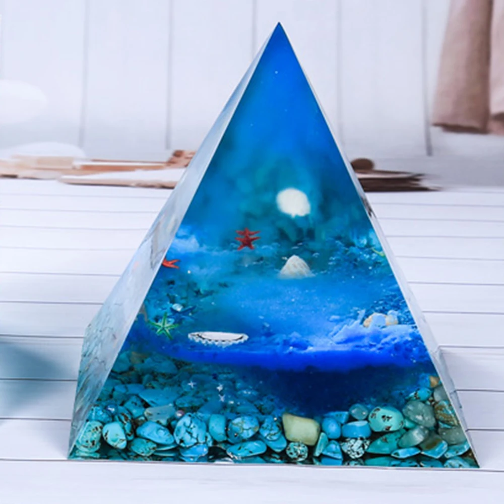 Top Trends: New 15CM DIY Transparent Only Super Large Pyramid Silicone Resin Mould Craft Jewelry Crystal Mold Box With Plastic Making Tool Shoppable Styles