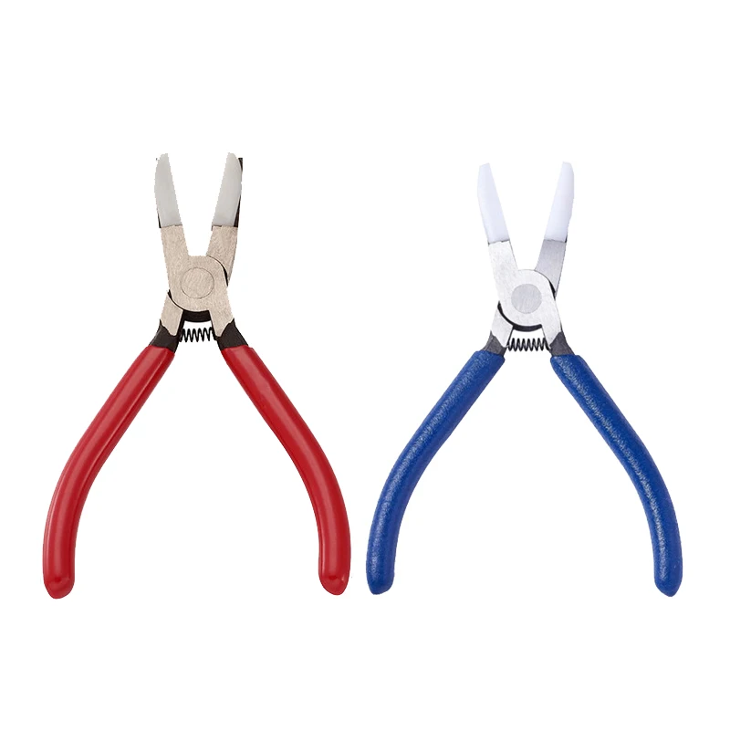 Top Trends: Carbon Steel Jewelry Pliers Tools Flat Nose Pliers With Snipe Covers For Jewelry DIY Making Tool Equipments 142x98x10mm F80 Shoppable Styles