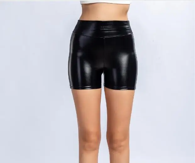 Top Trends: 2022 New PU Leather Shorts Women&#039;s High Waist Black High Quality Short Pants With Pockets Loose Casual Shorts Shoppable Styles