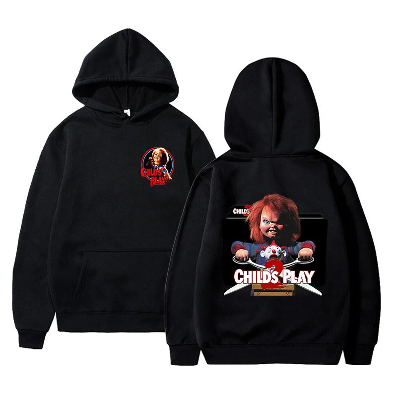 Top Trends: Horror Movie Child's Play Chucky Harajuku Printed Hoodies Cool Logo Casual Pullover Streetwear Fashion Long Sleeve Sweatshirt Shoppable Styles