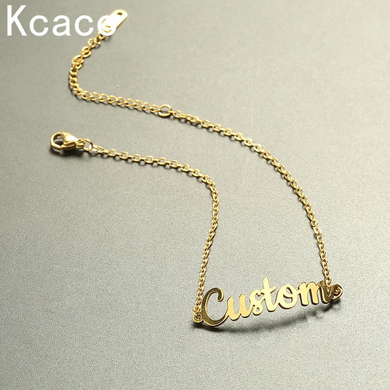 Top Trends: Customized Name Bracelet Women Kids Gold Silver Color Stainless Steel Adjustable Arabic Letter Bracelets Gifts Wholesale Jewelr Shoppable Styles