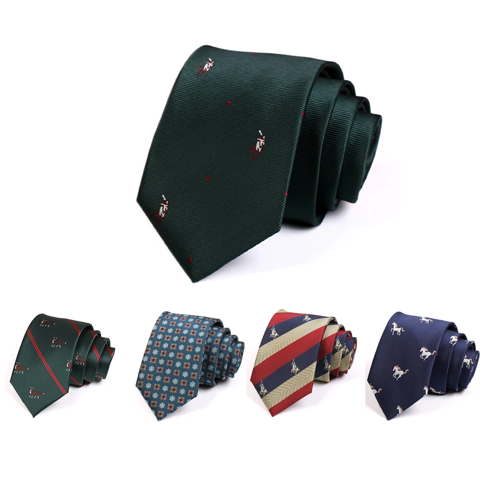 Top Trends: 7CM Luxury Brand Men's Business Tie High Quality Fashion Classical Ties For Men Wedding Work Green Necktie With Gift Box Shoppable Styles