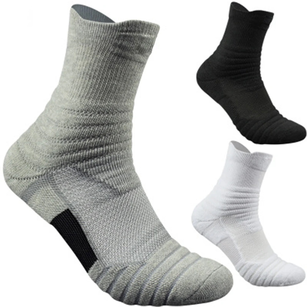 Top Trends: High Quality New Men Outdoor Sports Elite Basketball Sock Cycling Compression Socks Cotton Towel Bottom Men&#039;s Shoppable Styles