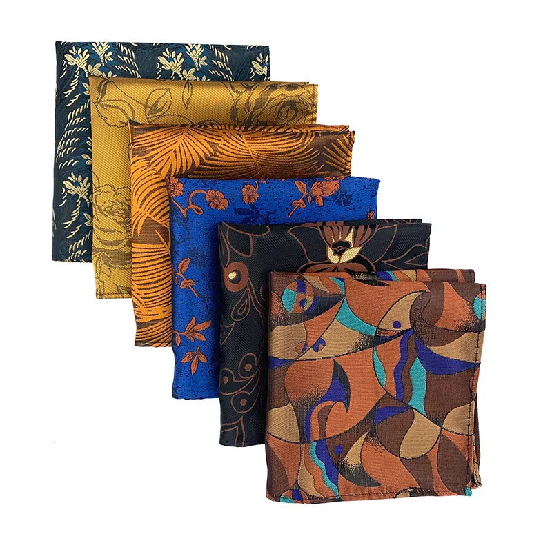 Top Trends: Brand New Men Suits Linen Handkerchiefs Flower Floral Vintage Pocket Square Hankies Men&#039;s Business Square Pockets Hanky Towel Shoppable Styles