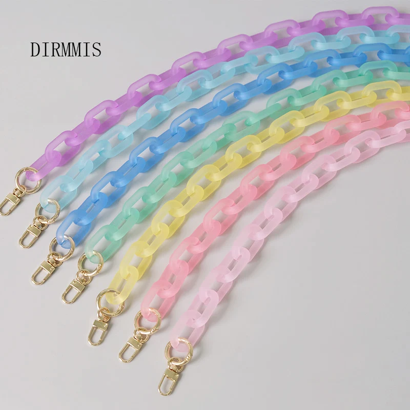 Top Trends: New Fashion Woman Bag Accessory Detachable Parts Replacement Chain Candy Cute Matte Strap Women Acrylic Shoulder Handle Chain Shoppable Styles