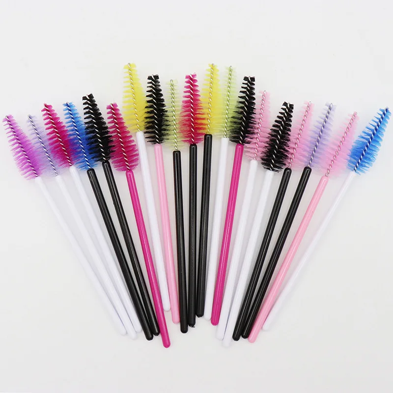 Top Trends: 25 / 50 Pcs Disposable Drop Shape Eyelash Brushes Portable Cosmetic Comb Mascara Wands Eyelash Extension Makeup Brush Tools Shoppable Styles