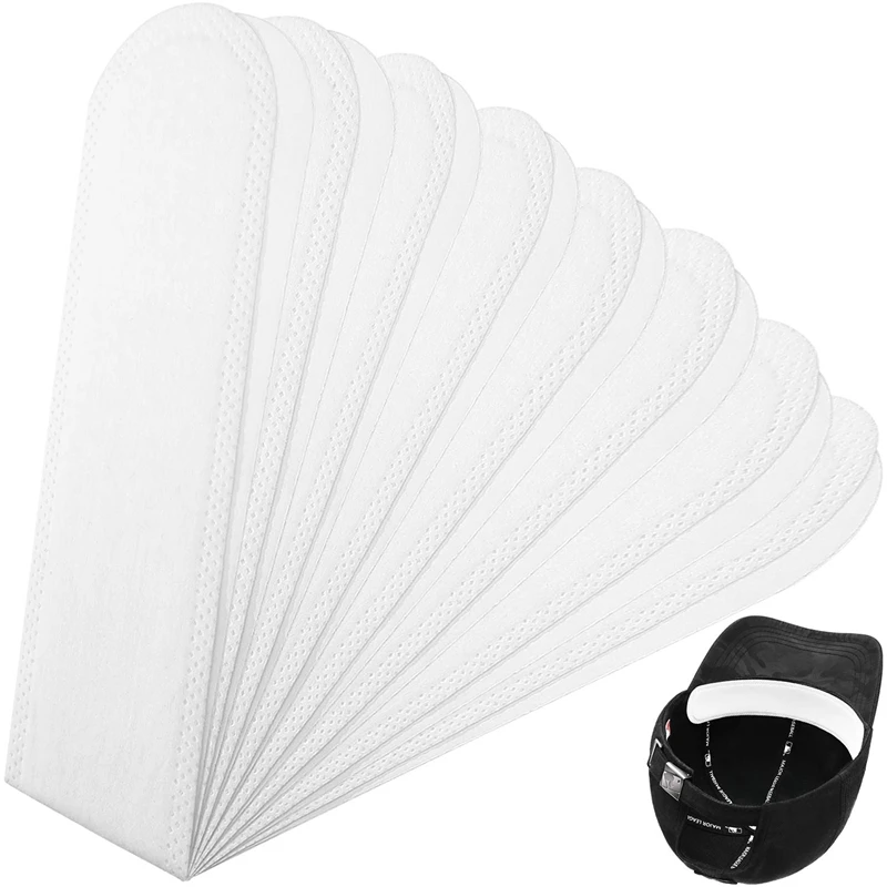 Top Trends: 30Pcs / Set Golf Hat Liner Cap Protection Insert Headband Sweatband Disposable Hat Liner Moisture Absorbing Sweat Pads Shoppable Styles